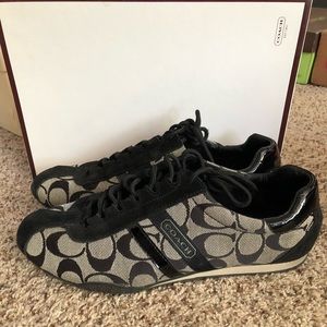 Coach black sneakers